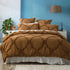 Renee Taylor Moroccan Quilt Cover Tufted Cotton Chenille Set Wood